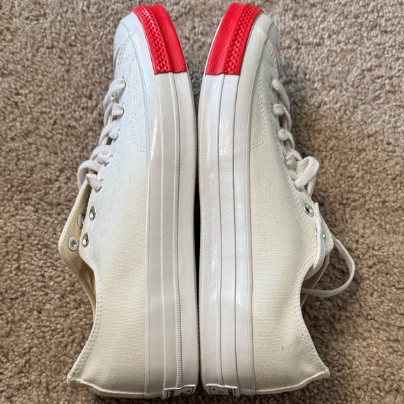 Converse White and Red Men's Shoes - Picture 5 of 5